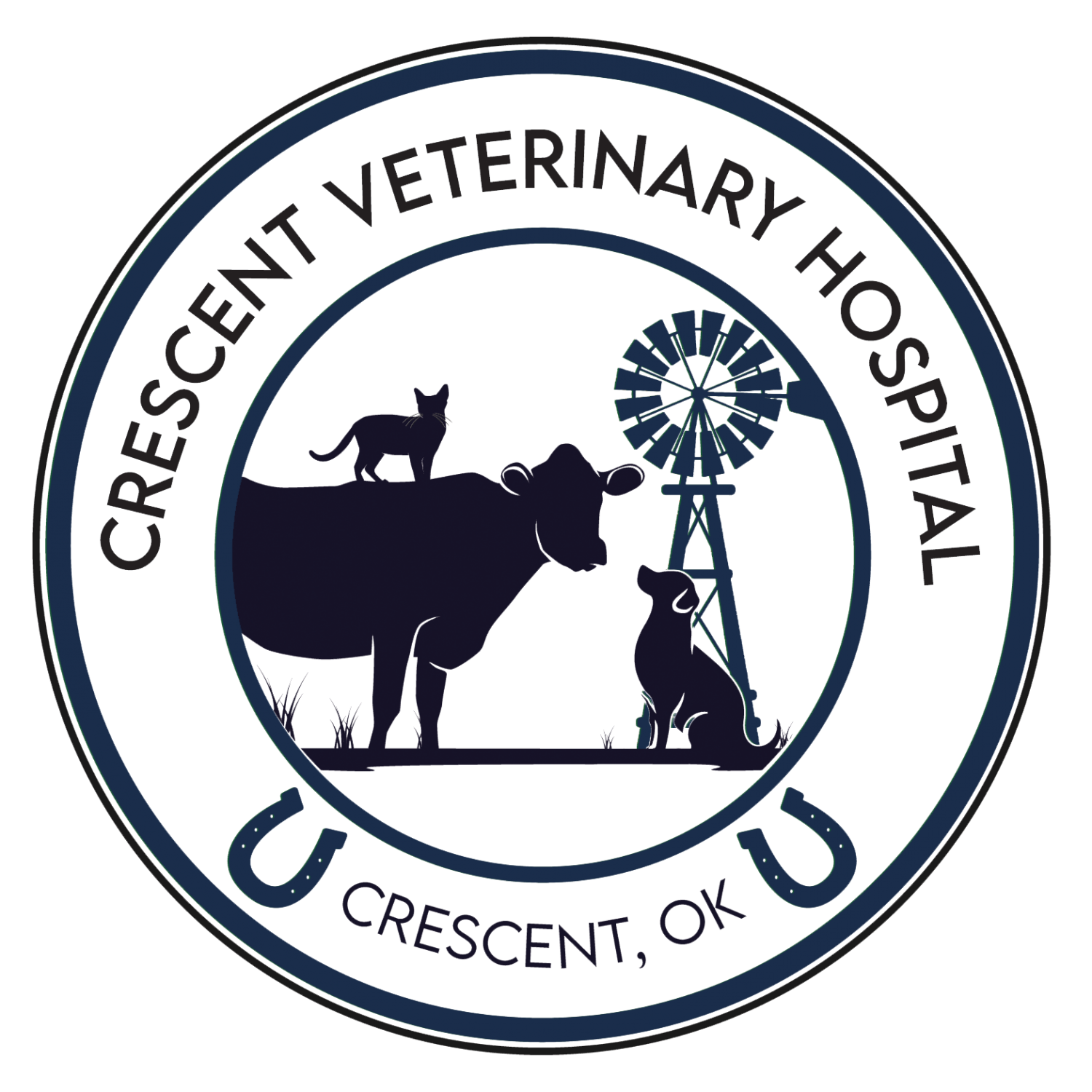 Crescent Veterinary Hospital Logo